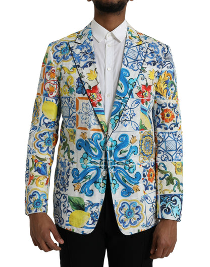 Multicolor Majolica TAORMINA Single Breasted Blazer