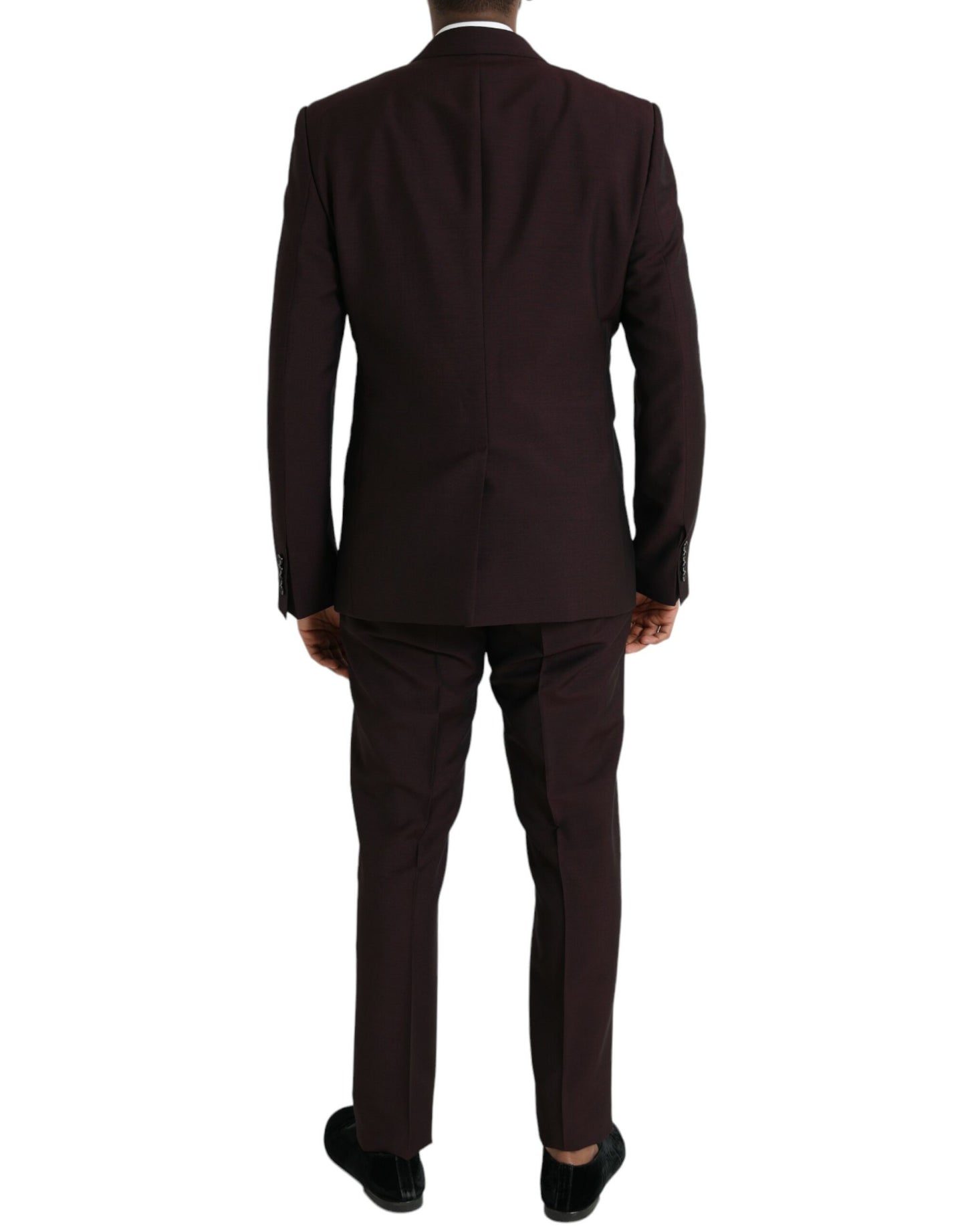 Maroon Wool MARTINI Formal 3 Piece Suit