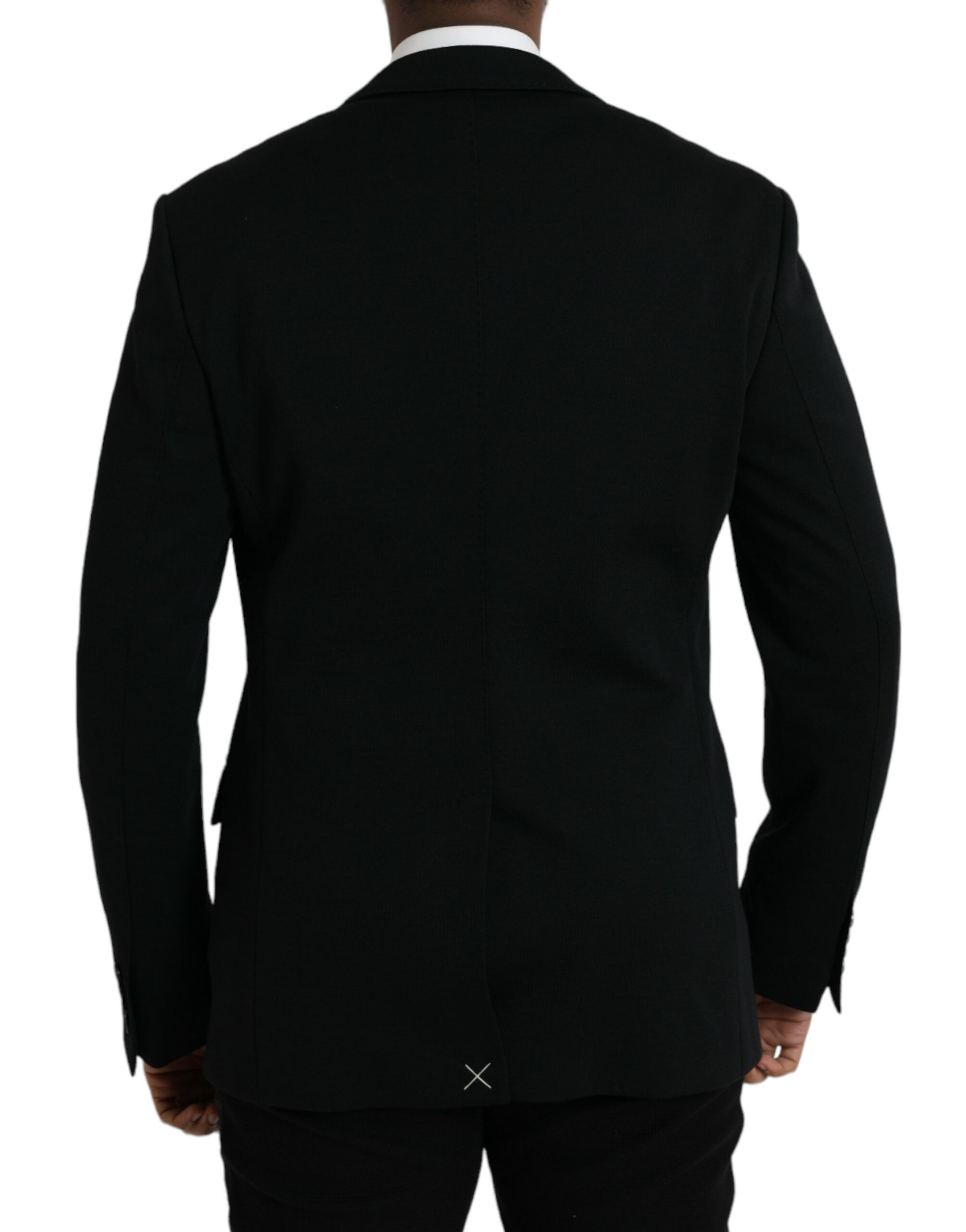 Black Wool Single Breasted Coat Blazer