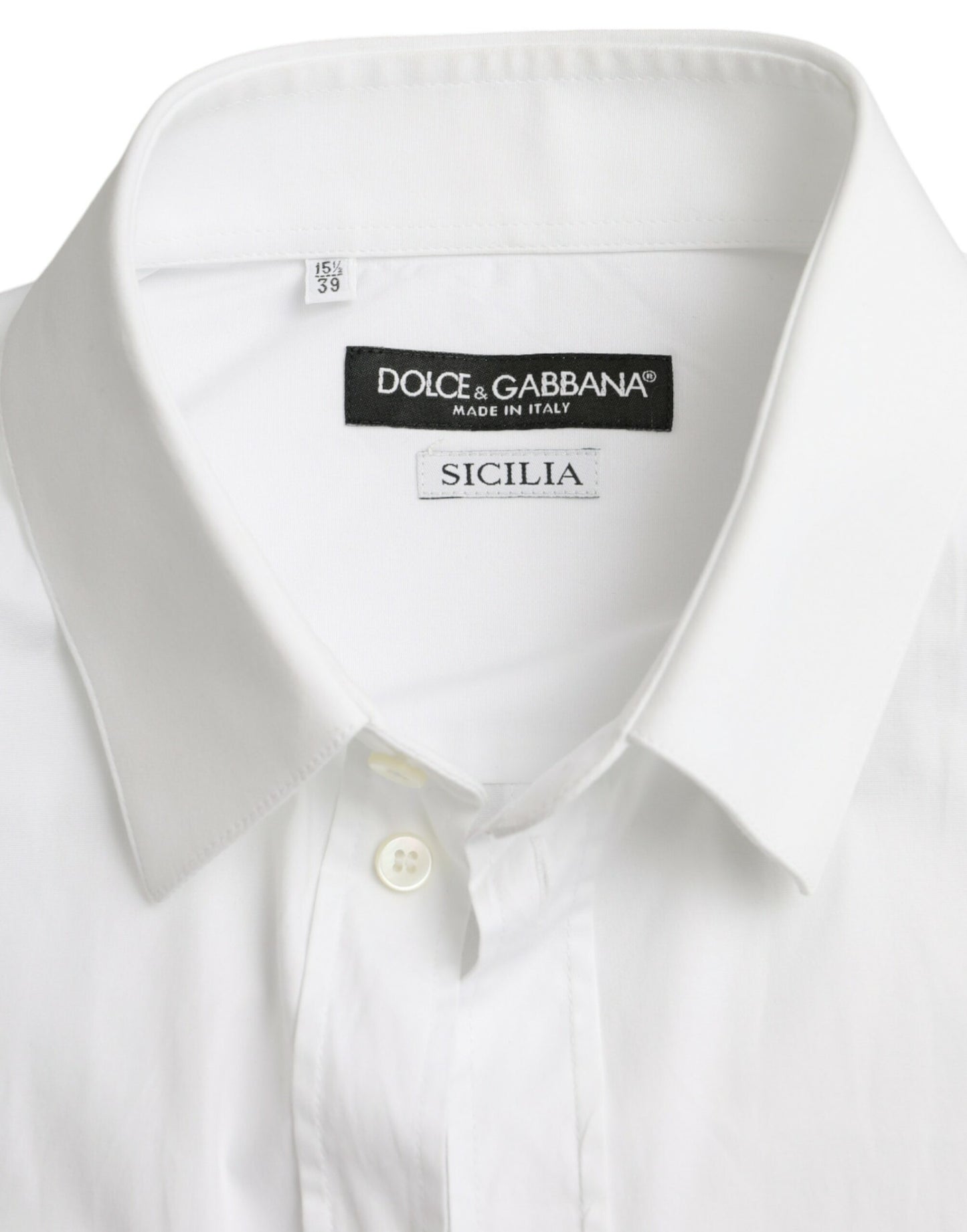 White Cotton Stretch Formal SICILIA Shirt