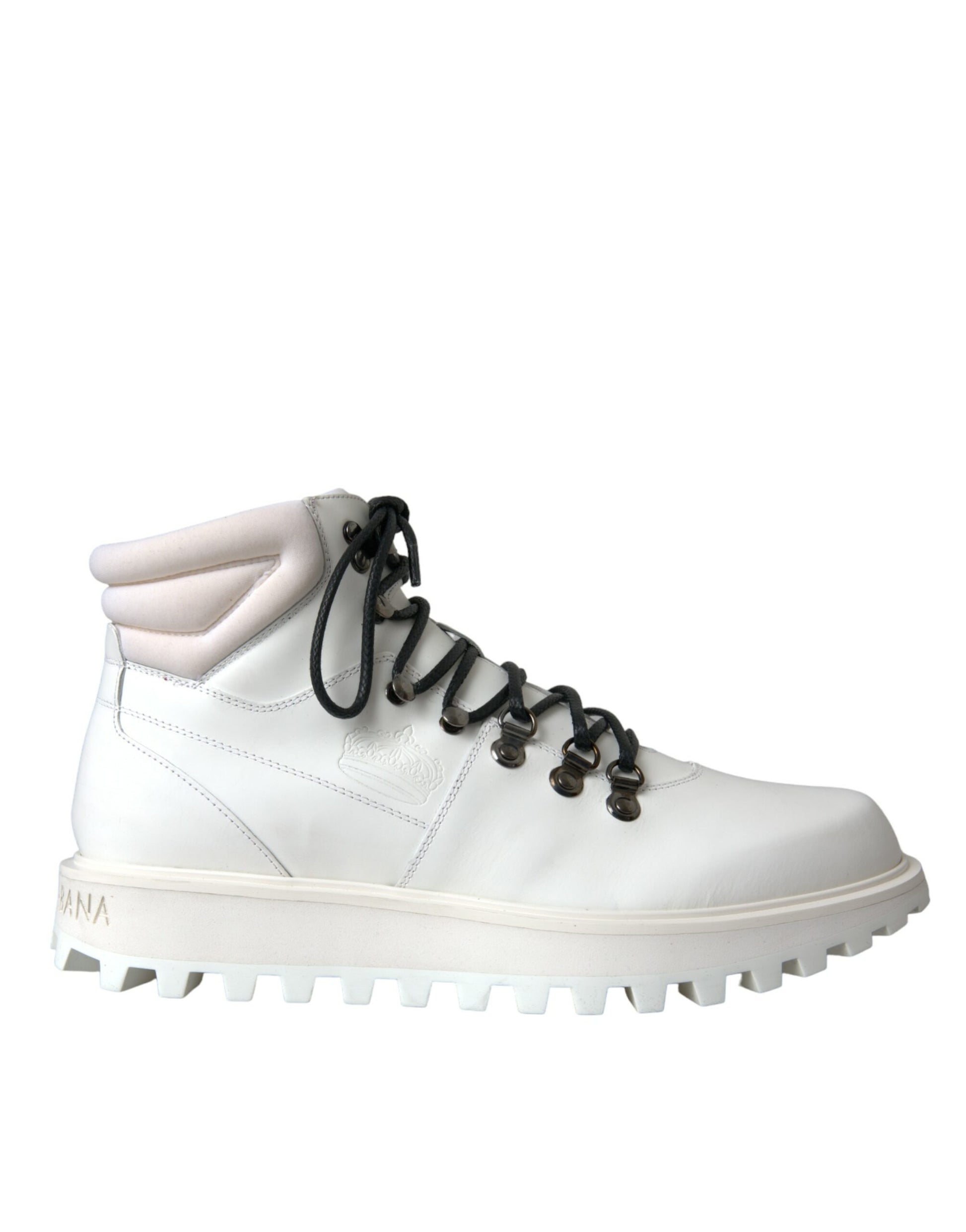 White Vulcano Trekking Men Ankle Boots Shoes