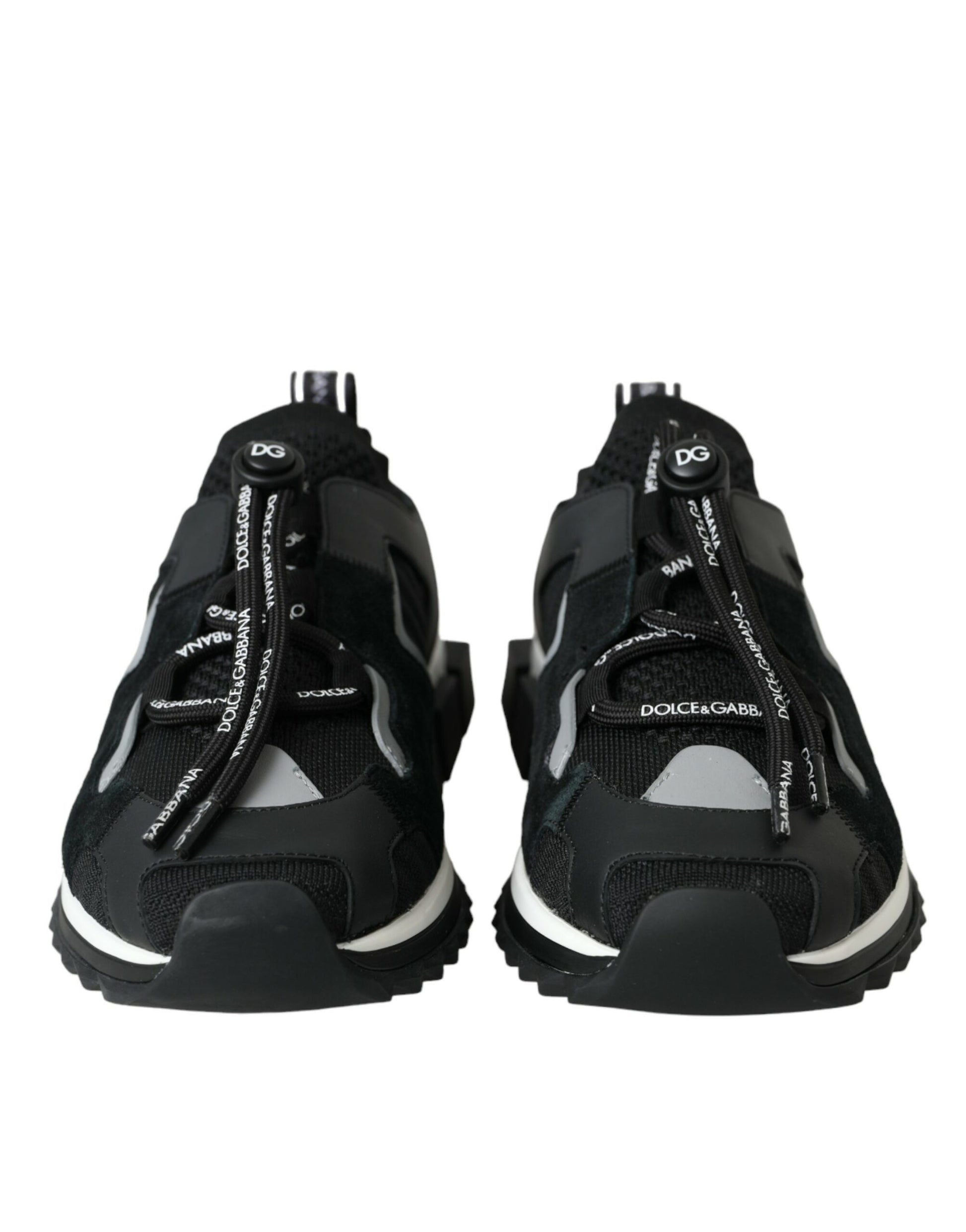 Black Mesh Sorrento Trekking Sneakers Shoes