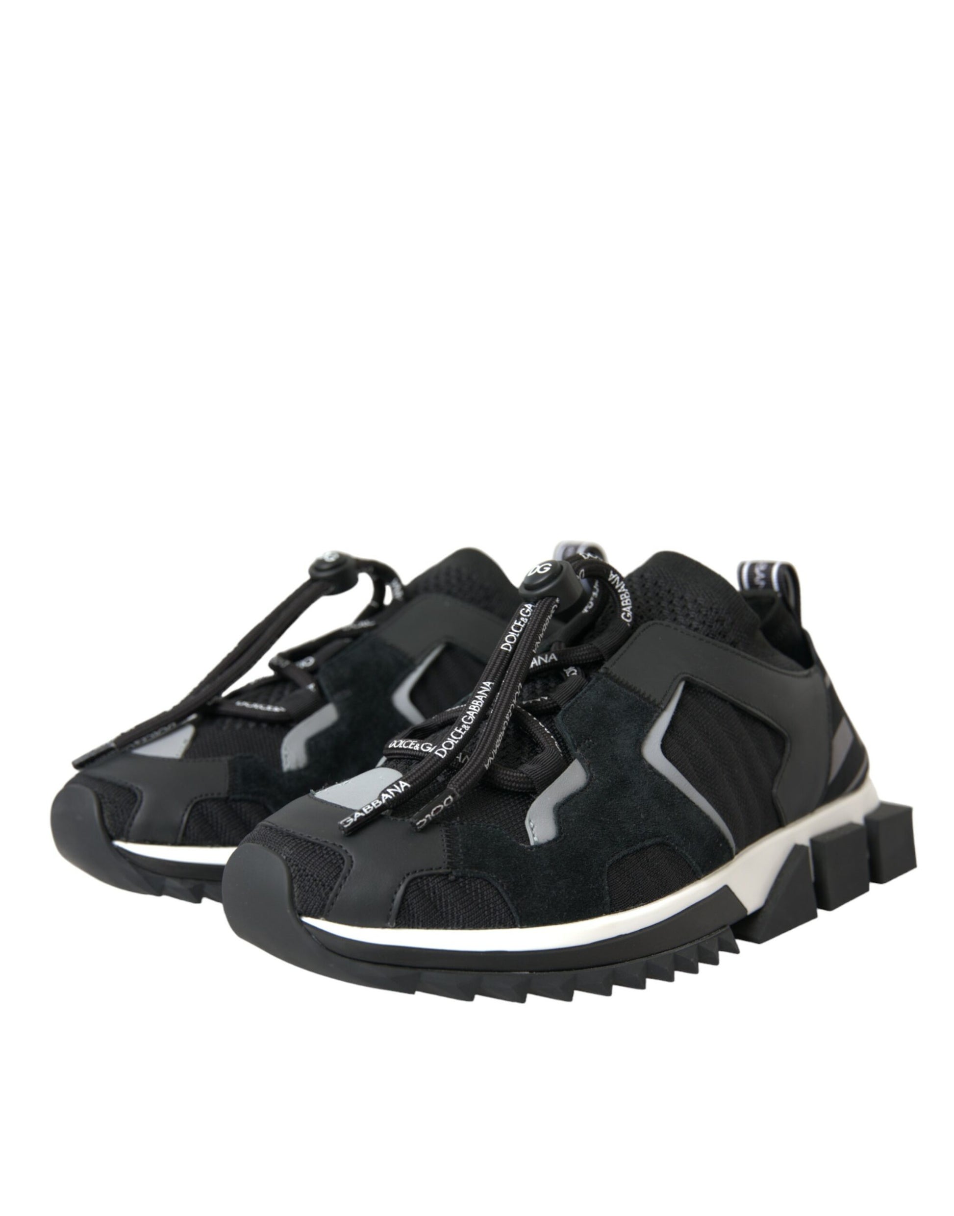 Black Mesh Sorrento Trekking Sneakers Shoes