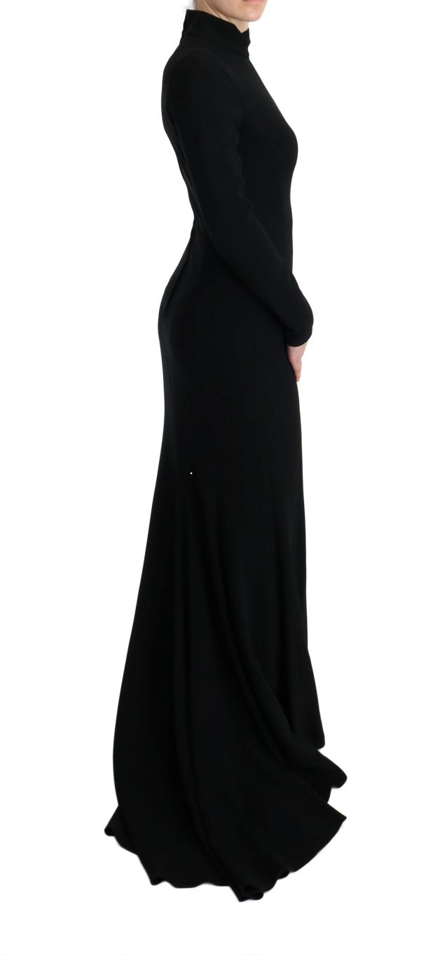 Elegant Full Length Sheath Gown in Black