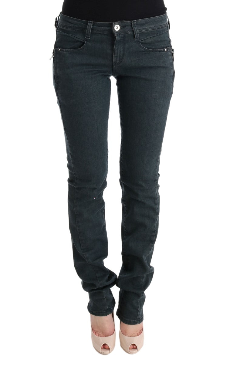 Chic Superslim Gray Cotton Jeans