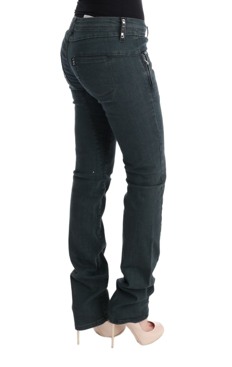 Chic Superslim Gray Cotton Jeans