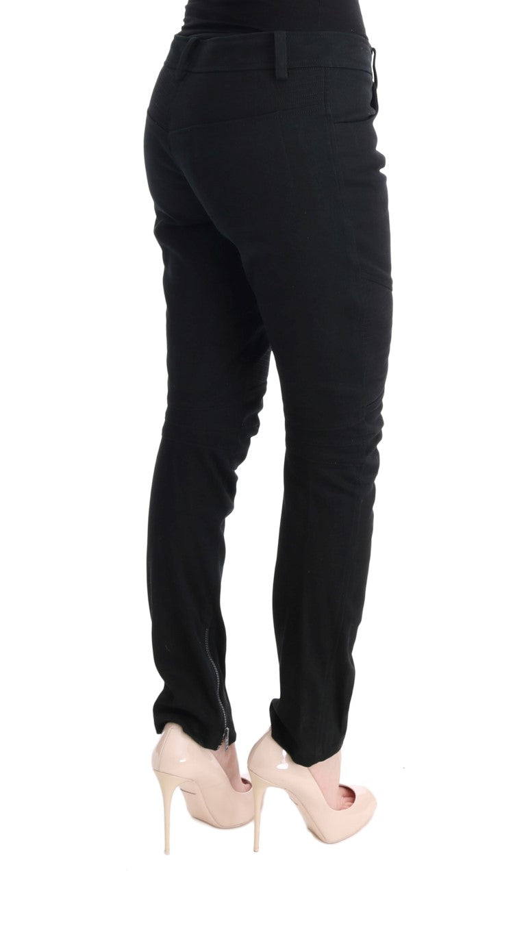 Chic Black Slim Fit Trousers