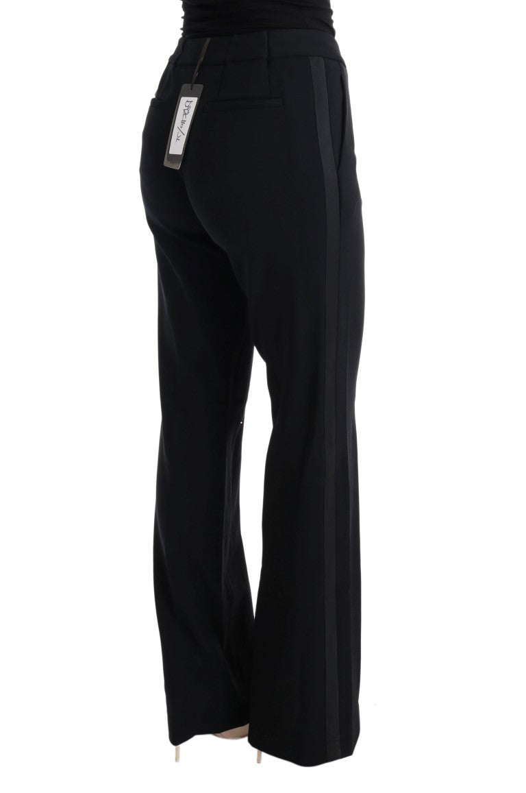 Chic Black Bootcut Formal Pants