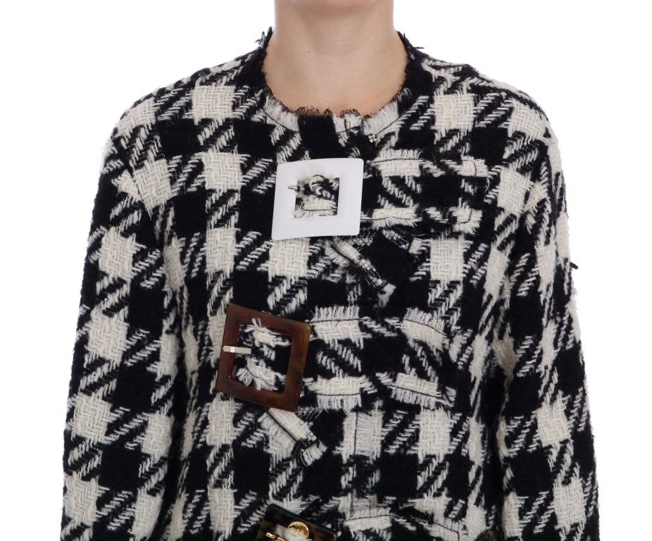 Elegant Woven Monochrome Jacket