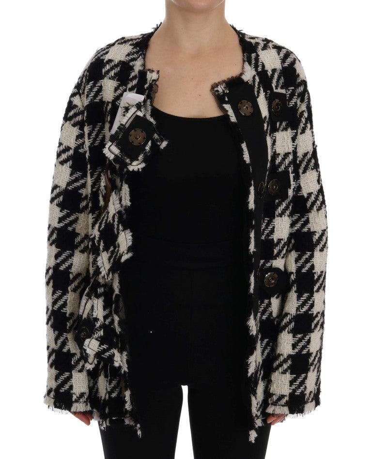 Elegant Woven Monochrome Jacket