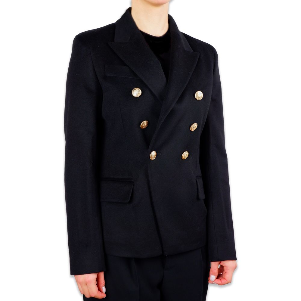 Elegant Double-Breasted Wool Coat