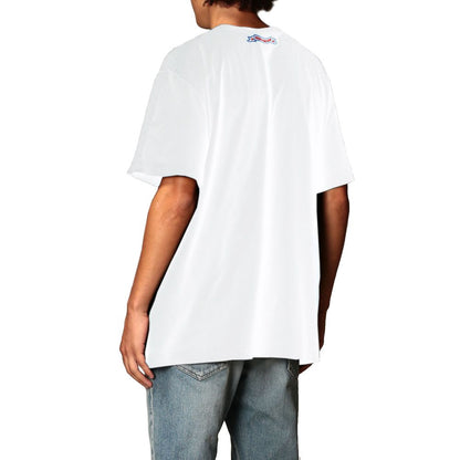 White Cotton Men T-Shirt