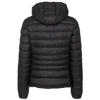 Chic Hooded Short Down Jacket in Black