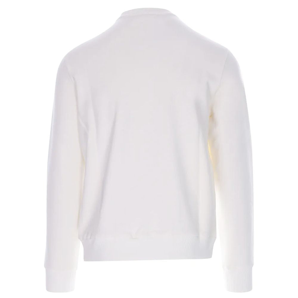 Elegant White Cotton Blend Sweatshirt