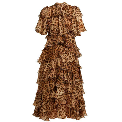 Brown Silk Dress