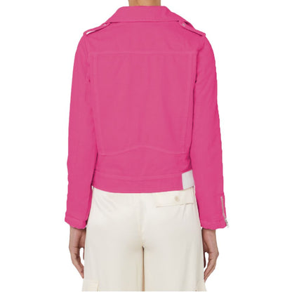 Fuchsia Cotton Jackets & Coat