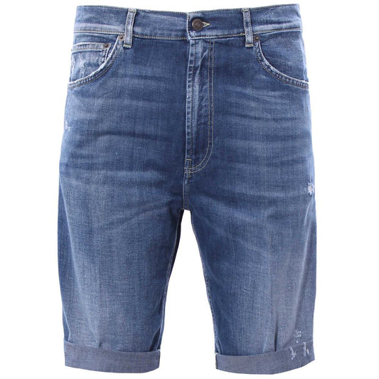 Chic Washed Denim Bermuda Shorts