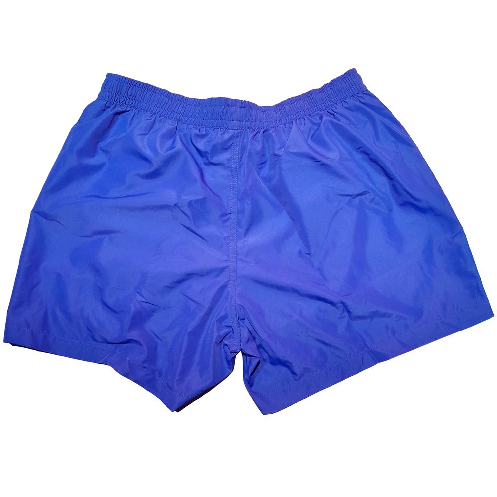 Blue Polyester Men's Swimwear Boxer