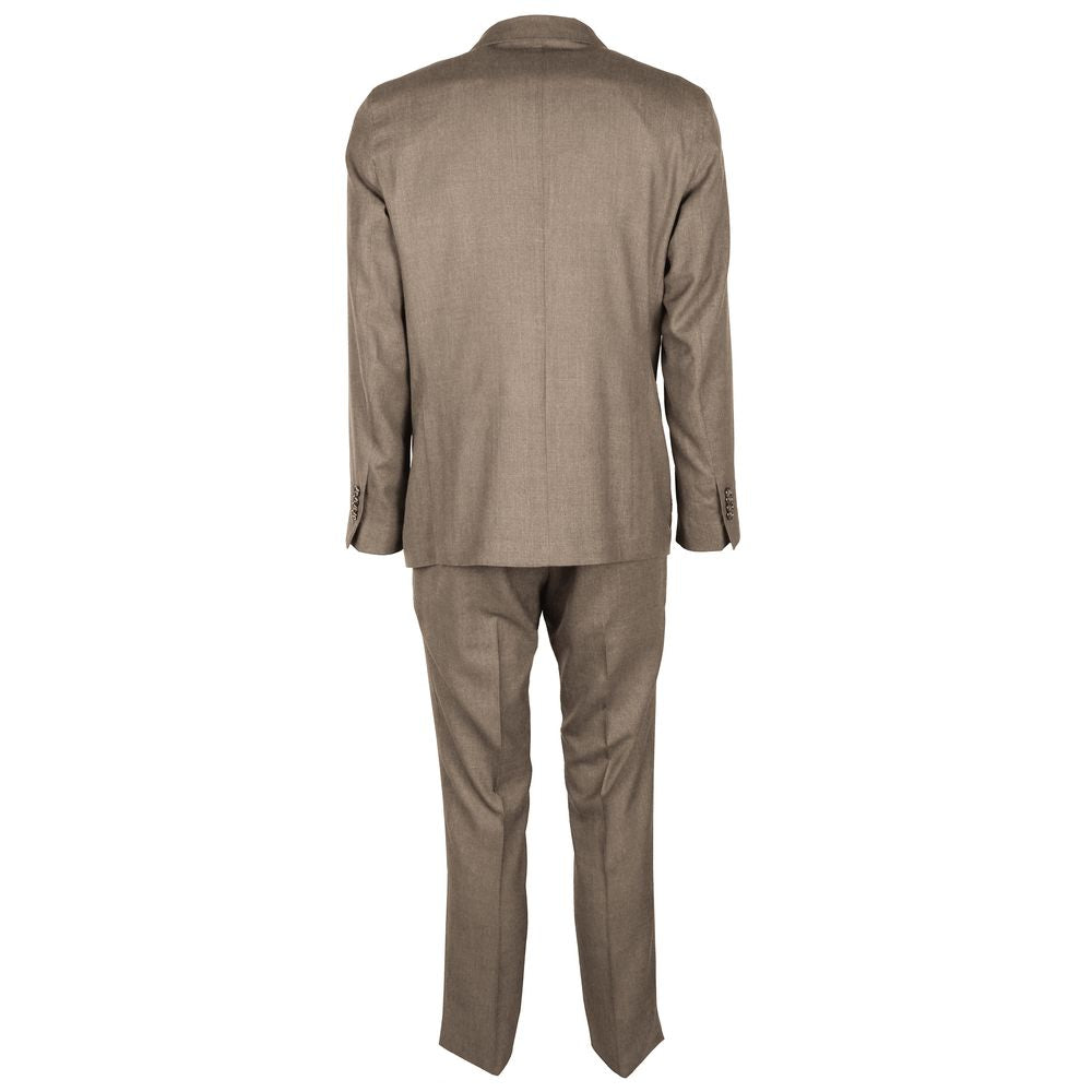 Beige Wool Vergine Suit