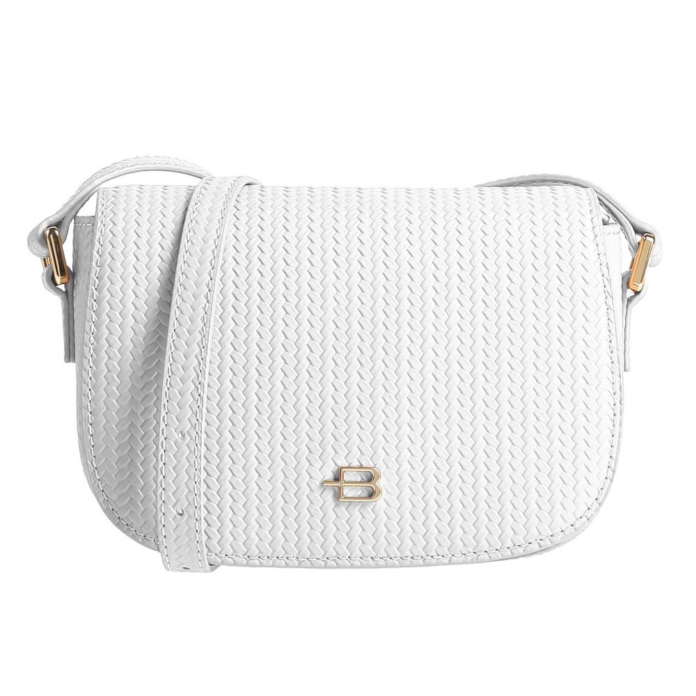 Chic Woven Calfskin Crossbody Bag