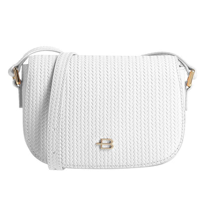 Chic Woven Calfskin Crossbody Bag