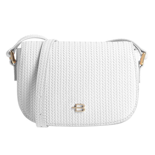 Chic Woven Calfskin Crossbody Bag