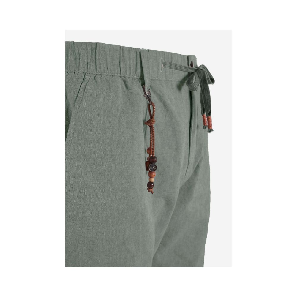 Chic Green Cargo Bermuda Shorts