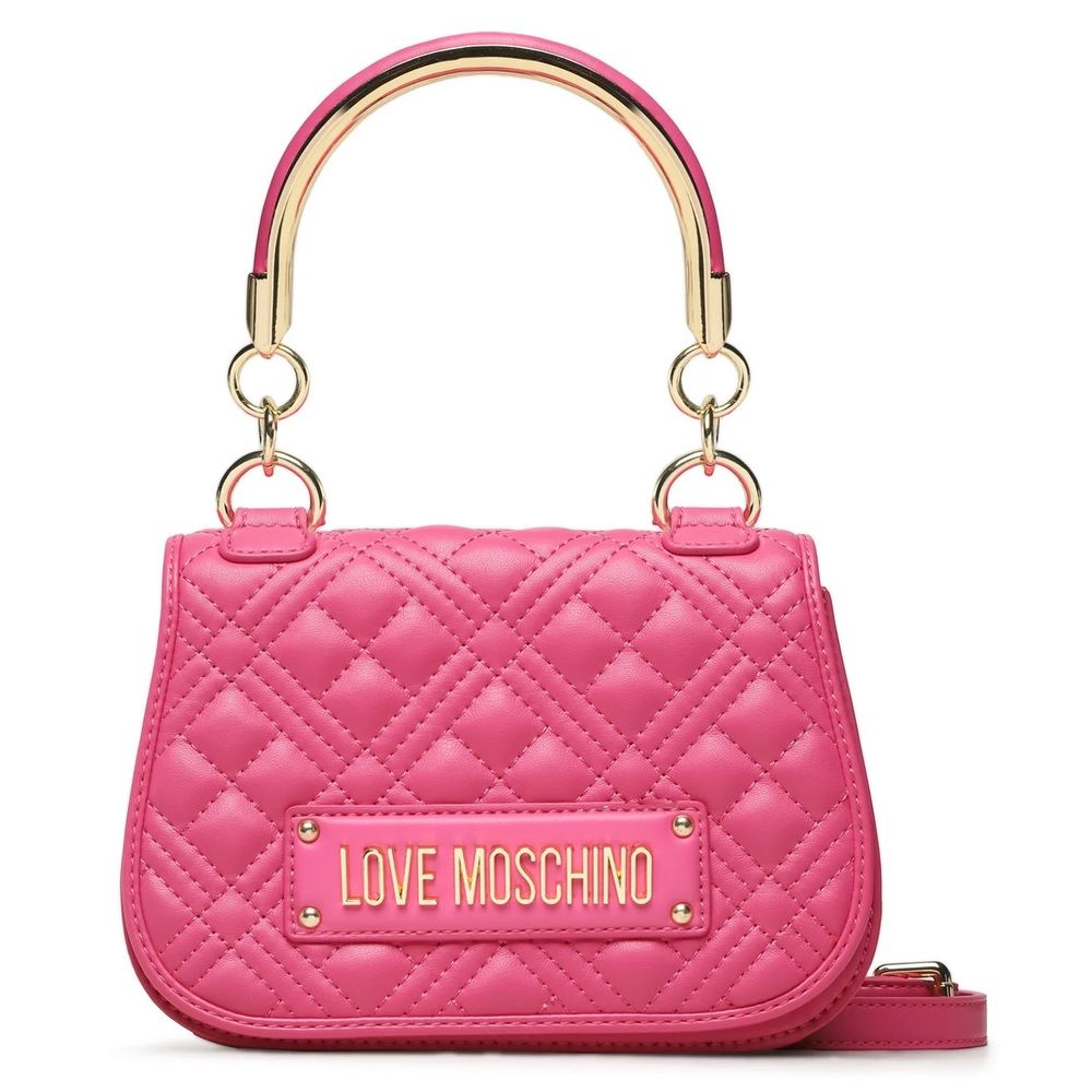 Fuchsia Quilted Crossbody Luxury Handbag