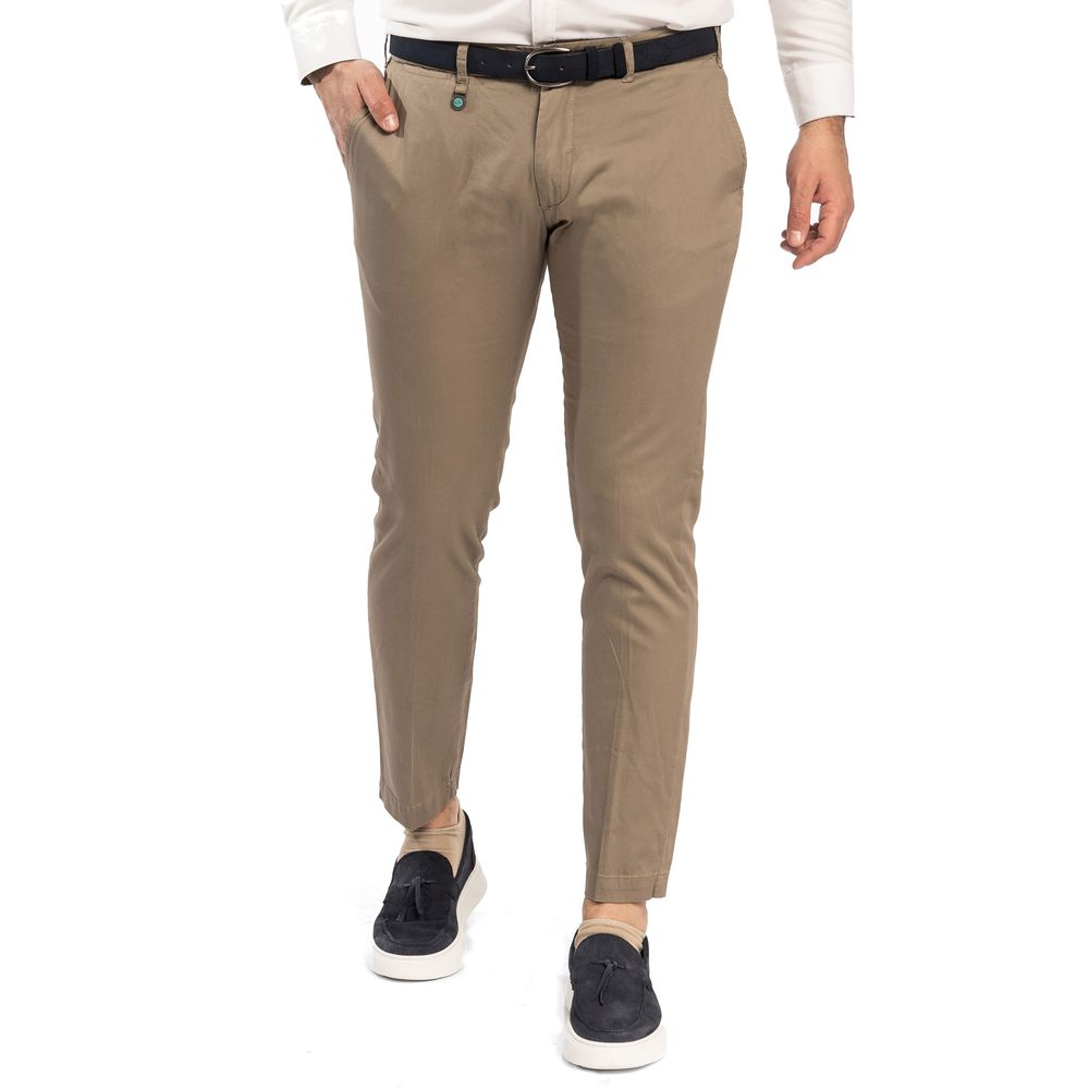 Chic Soft Cotton Chino Trousers