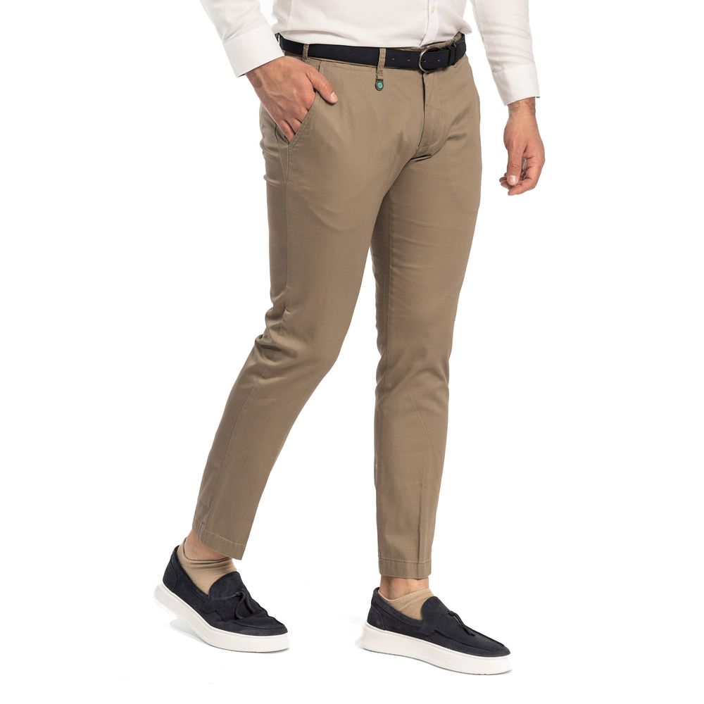 Chic Soft Cotton Chino Trousers