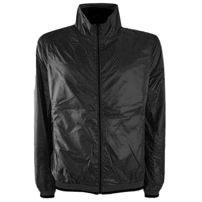 Sleek Black Nylon Men's Jacket