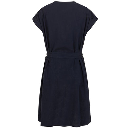 Blue Cotton Women Dress