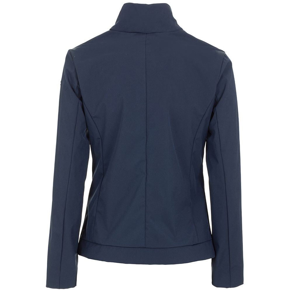 Chic Blue Technical Fabric Jacket