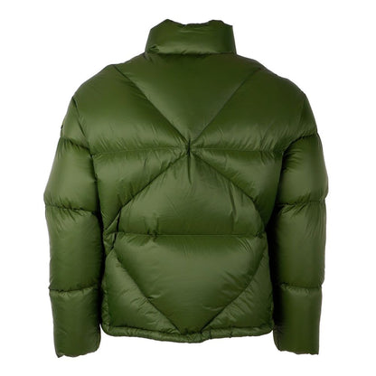 Chic Green Nylon Puffer Jacket