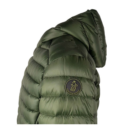 Sumptuous Green Nylon Down Jacket