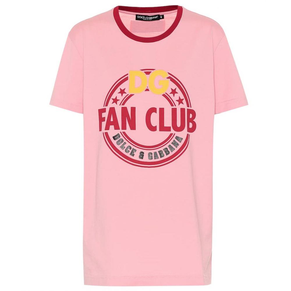 Chic Pink Dual-Design Cotton Tee