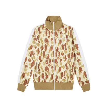 Camouflage Turtleneck Zip-up Jacket