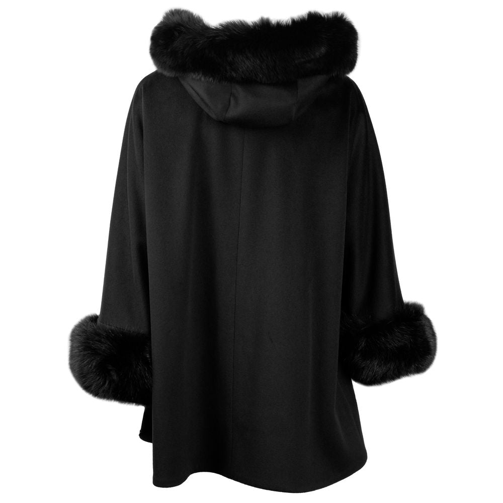 Black Wool Women Coat