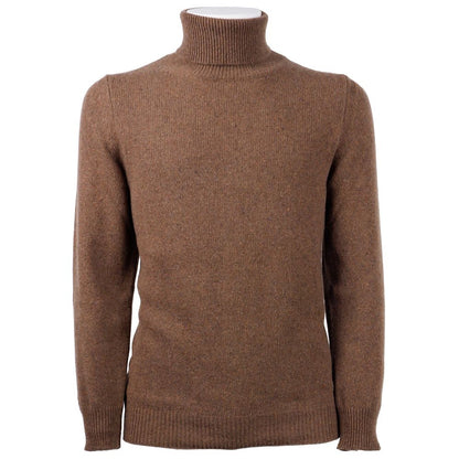 Elegant Cashmere Turtleneck Sweater in Brown