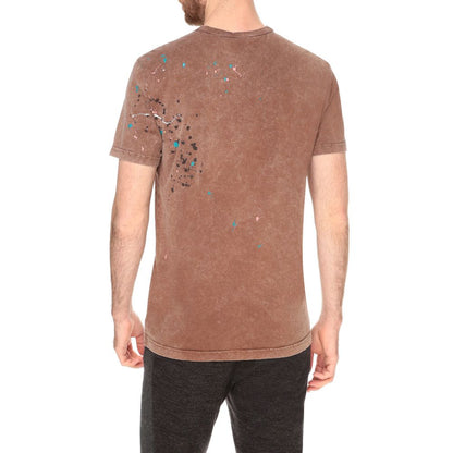 Embroidered Cotton Splatter Tee