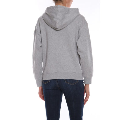 Gray Cotton Women Sweatshirt