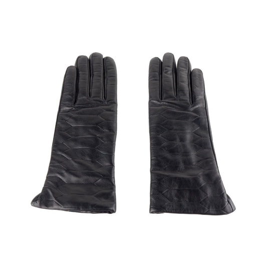 Black Lambskin Women Glove