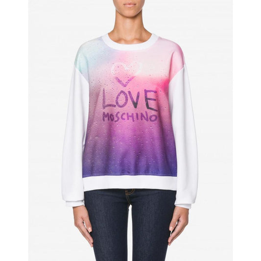 Chic Fogged Glass Effect Logo Sweatshirt