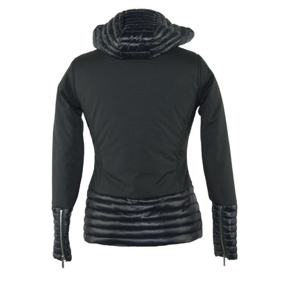 Chic Black Down Jacket Outerwear Piece