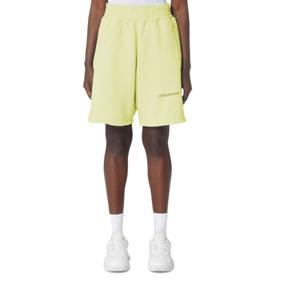 Chic Summer Cotton Bermuda Shorts in Sunshine Yellow