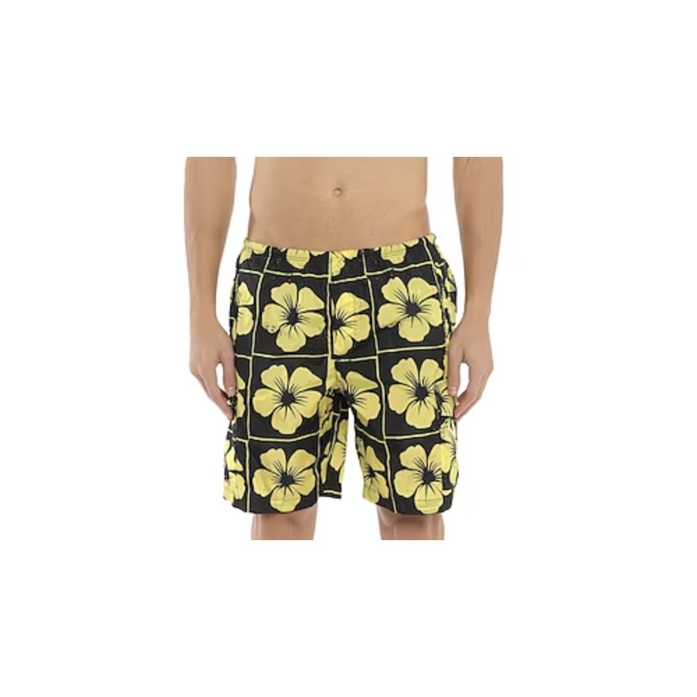 Yellow Polyamide Men Swim Short