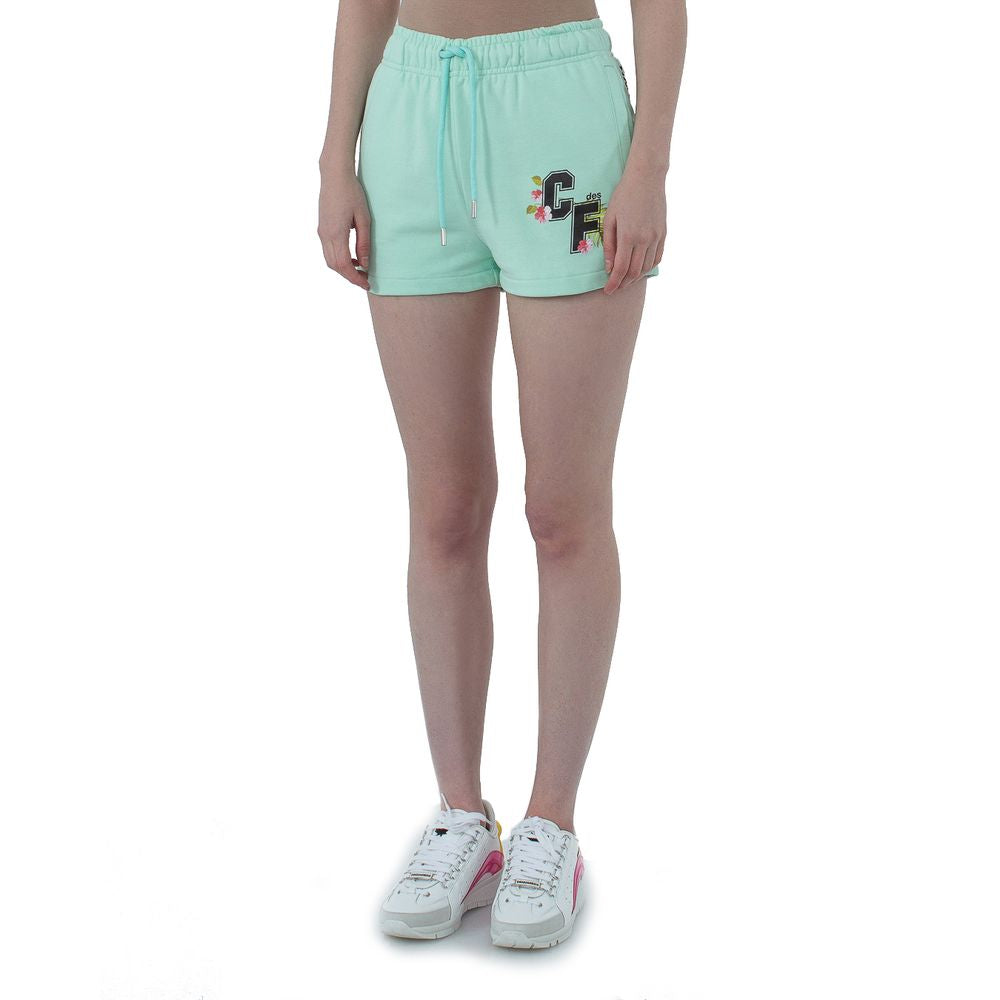 Green Cotton Women Short