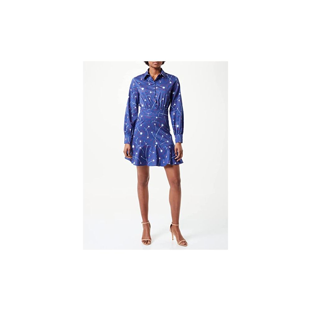 Blue Cotton Women Dress