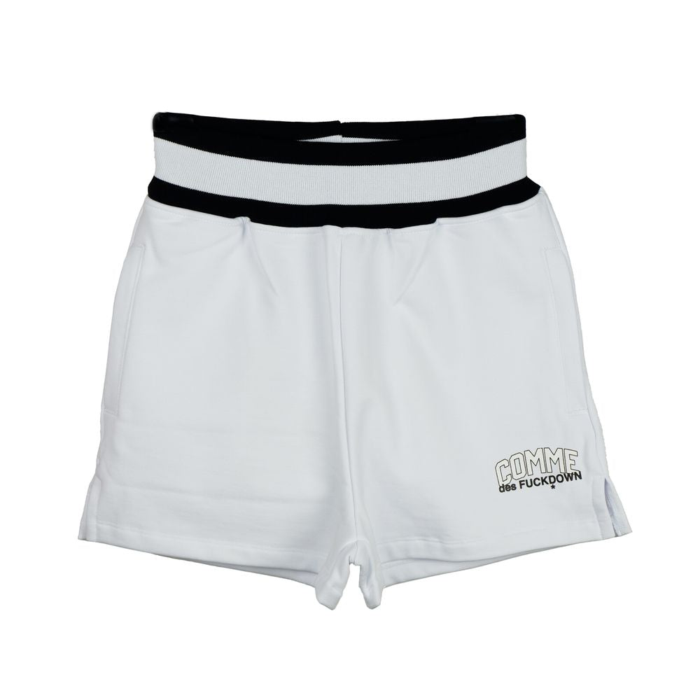 White Cotton Women's Short