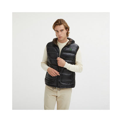 Brown Nylon Men's Reversible Vest